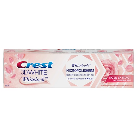 Crest 3D White Whitelock Micropolishers Toothpaste With Rose Extract And Mineral Salt 88ml​