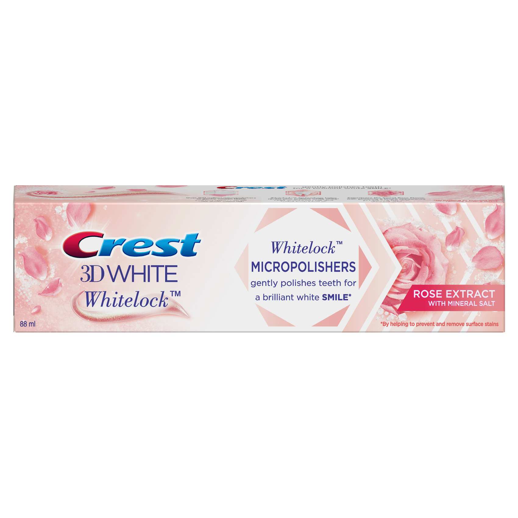 Crest 3D White Whitelock Micropolishers Toothpaste With Rose Extract And Mineral Salt 88ml​