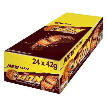 Nestle Lion Chocolate Bar 42g Pack of 24