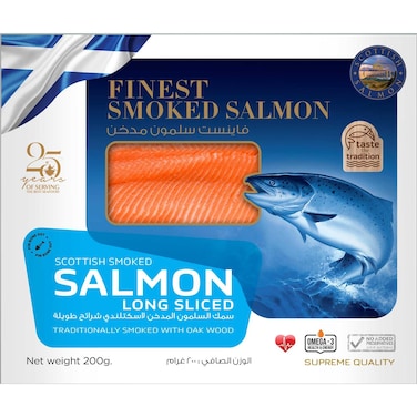 Caviar Classic Land Long Sliced Scottish Smoked Salmon 200g