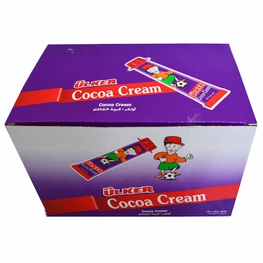 Ulker Cocoa Cream Wafer Stick Cocoa Filling, 40g, Pack of 24