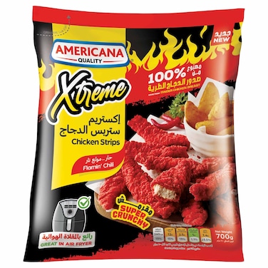 أمريكانا إكستريم فلامين تشيلي شرائح دجاج ، 700 غرام