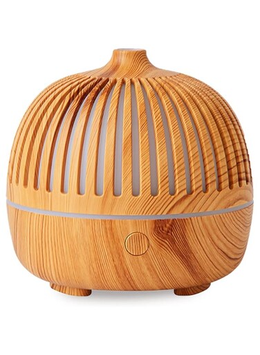 TDOO Essential Oil Diffuser, 180ml Upgraded Aromatherapy Diffuser Cool Mist Humidifier with 7 Colors Lights 2 Mist Mode Waterless Auto Off for Home Office Room, Classic Sandalwood Light Brown (3)