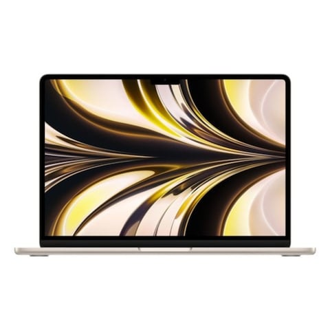 Apple Macbook Air 13.6 Inch, 8GB RAM, 256GB SSD, Starlight (M2 Chip, 8-Core GPU, English/Arabic Keyboard, MLY13AB/A)