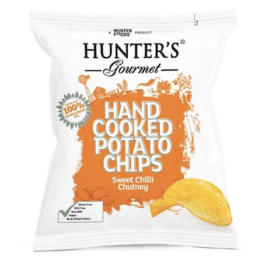 Hunter's Gourmet Sweet Chilli Chutney Hand Cooked Potato Chips, 40g