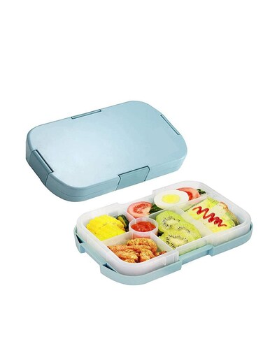COOLBABY Kids Lunch Box Bento Box for Kid with 6 Compartments Suitable for Microwave and Dishwasher 920ml Lunch Container for Kids