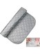 TOMVAES Ironing Blanket Mat, Cotton Folding Ironing Sheet, Silver Plated Coating Ironing Board Cover, Heat-Resistant Gray Pad, Table Top Countertop Small Space Ironing Blanket With Magnets, 45 * 85cm
