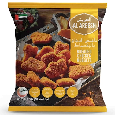 Al Areesh Breaded Chicken Nuggets, 750g
