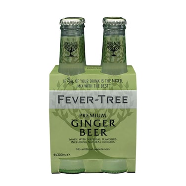 Fever-Tree Premium Ginger Beer 200ml Pack of 4