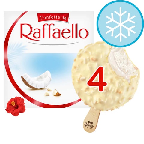 Ferrero Raffaello Coconut And Almond Stick Ice Cream 47g Pack of 4