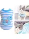 Soft flannel Vest for Small or Pets and Animals Rabbits Kitten Guinea Pigs Hamsters Squirrels Puppies (Blue, XXS)