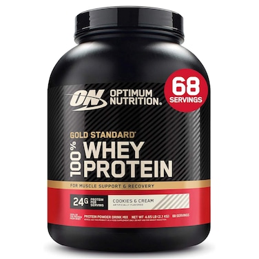 Optimum Nutrition Gold Standard 100% Whey Protein Powder Cookies and Cream, 2.1kg