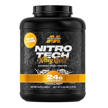 MuscleTech Performance Series Nitro Tech 100% Whey Gold Cookies And Cream Dietary Supplement 2.51kg