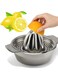 Manual Stainless Steel Citrus Juice Squeezer with Bowl and Reamer, Heavy Duty Fruit Press Extractor for Lemon, Orange, Lime &amp; Grapefruit, Easy Clean Juicing Tool