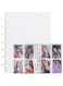 MAKINGTEC Kpop Photocard Binder 3 Inch Photocard Holder Book Sleeves with 30Pcs Inner Pages A5 Idol Business Card Collect 2&times;3 Polaroid Photo Album, White