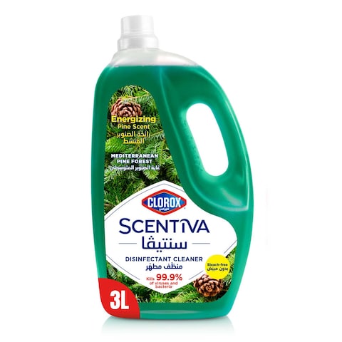 Clorox Scentiva Disinfectant Floor Cleaner, Mediterranean Pine Forest, 3L