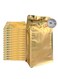 12Pcs Coffee Storage Bags With Valve Flat Bottom Self-Sealing Resealable Food Storage Bags For Food Dried Herbs Multi-Usage Golden Color