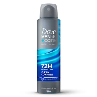 Dove Men+Care Antiperspirant Deodorant Spray, Clean Comfort, 150ml