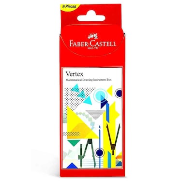 فابر كاستل فيرتكس صندوق أدوات الرسم الرياضي _متعدد الألوان_ 9 قطع