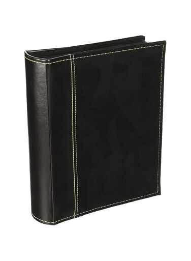 Pioneer Su-246/Bk Photo Albums 208 Pocket Sewn Faux Suede And Leatherette Cover Album For 4 By 6-Inch Prints, Black