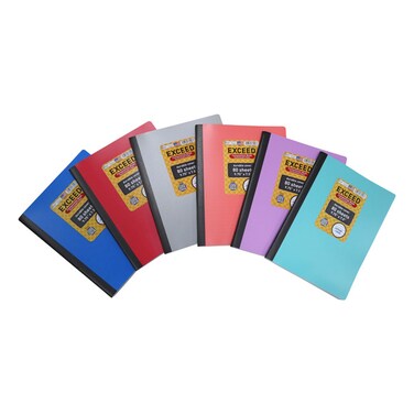 Exceed College Ruled 1 Composition Notebook Assorted 80 Sheets 9.75x7.5inch 75G