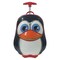 Squashable Black Owl Patterned Flash LED Light Kids Trolley