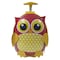 Squashable Black Owl Patterned Flash LED Light Kids Trolley