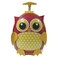 Squashable Black Owl Patterned Flash LED Light Kids Trolley