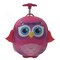 Squashable Black Owl Patterned Flash LED Light Kids Trolley