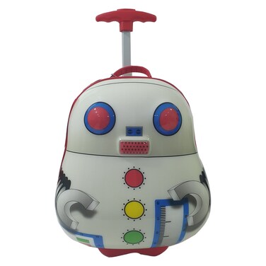 Squashable Black Owl Patterned Flash LED Light Kids Trolley