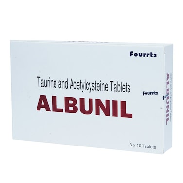 Fourrts Albunil Taurine And Acetylcysteine Film Coated Tablets, Pack of 30's