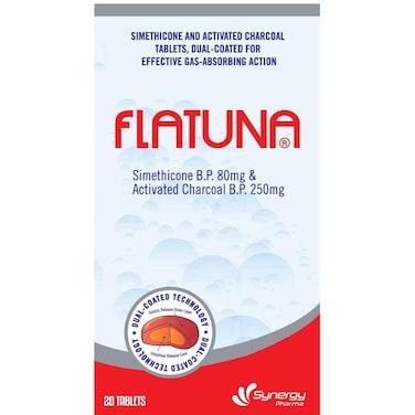 Flatuna Dual Coated Tablets 20's