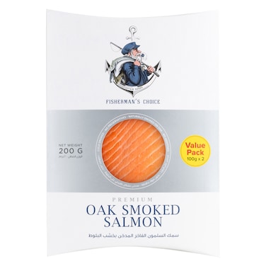 فيشرمانز تشويس سلمون فاخر مدخن بخشب البلوط 200 غرام