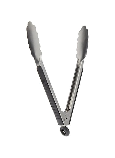 Royalford Kitchen Tongs   9inch Non-Slip with Soft Grip Side Panels &amp; Stainless Steel Handle   Heat Resistant, Food Grade   Premium Utensil for Cooking, Serving, Barbecue, Buffet, Salad &amp; Ice