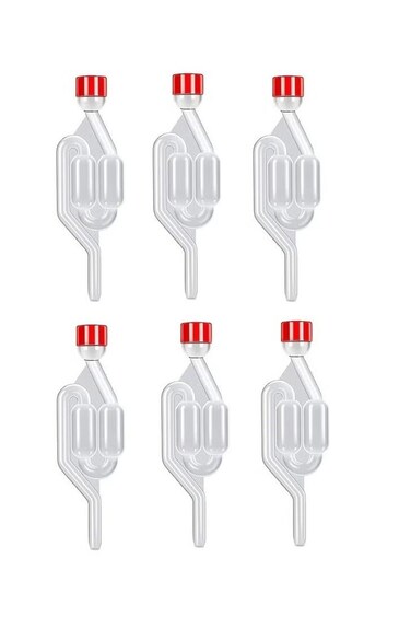 Pack Fermentation Airlock S Shape Air Lock Bubbler Air Lock Brewing Airlock Fermenter Check Valve Airlock