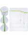 Mfun 6pcs/set Heavy Duty Mesh Laundry Bags, Laundry bag for Blouse Hosiery Stocking Underwear Bra and Lingerie, Travel Laundry Bag with Premium Zipper (Green)