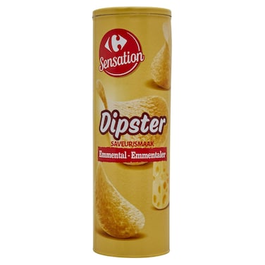 Carrefour Sensation Emmental Flavoured Potato Chips, 170g