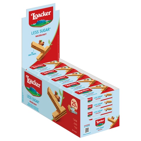 Loacker Less Sugar Hazelnut Wafer, 45g