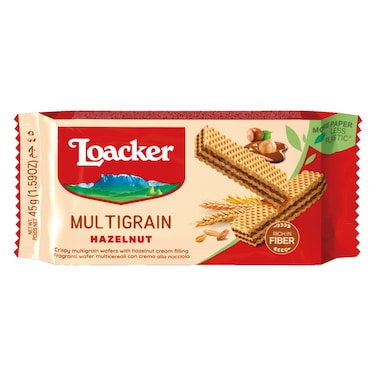 Loacker Multigrain Hazelnut Wafer, 45g