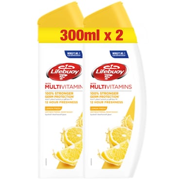 Lifebuoy Antibacterial Body Wash  Lemon Fresh 300ml Pack of 2