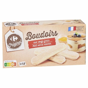 Carrefour Original Fresh Egg Ladyfinger Biscuits, 175g