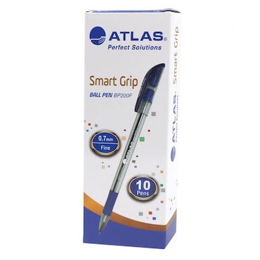 Atlas Smart Grip Fine Tip Ball Pens Box 0.7mm
