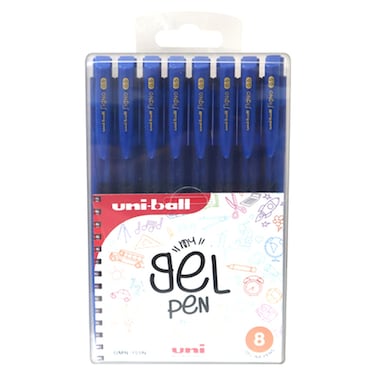 Uni-ball Signo Retractable Rollerball Gel Pen 155N 0.5mm 8 PCS