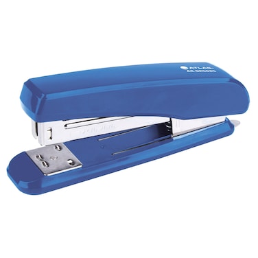 Atlas Half Strip Stapler with Staple Remover, Blue