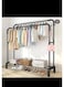Clothes Organizer And Metal Stand Black 150x96x45cm