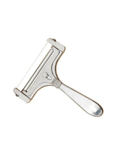 Stainless Steel Wire Cheese Slicer - Adjustable Hand Held Cheese Cutter with 2 Extra Wires - Premium Cheese Shaver for Mozzarella, Cheddar, Gruyere - Cheese Cutter with Wire