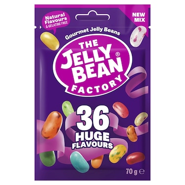 The Jelly Bean Factory 36 Flavours Mix Gourmet Jelly Beans Bag, 70g