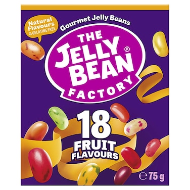 The Jelly Bean Factory 18 Fruit Flavours Mix Gourmet Jelly Beans, 75g