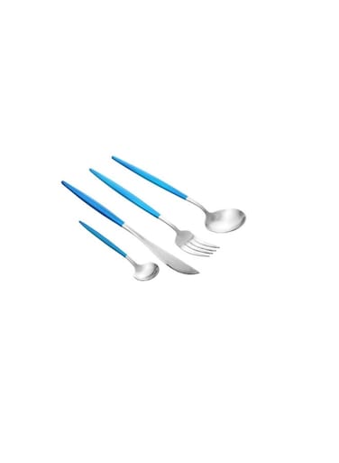 Stainless Steel Cutlery Set Blue/Silver