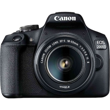 Canon EOS 200D II DSLR Camera with EF-S 18-55mm f/4-5.6 IS STM Lens, APS-C, 24.1 MP, Black